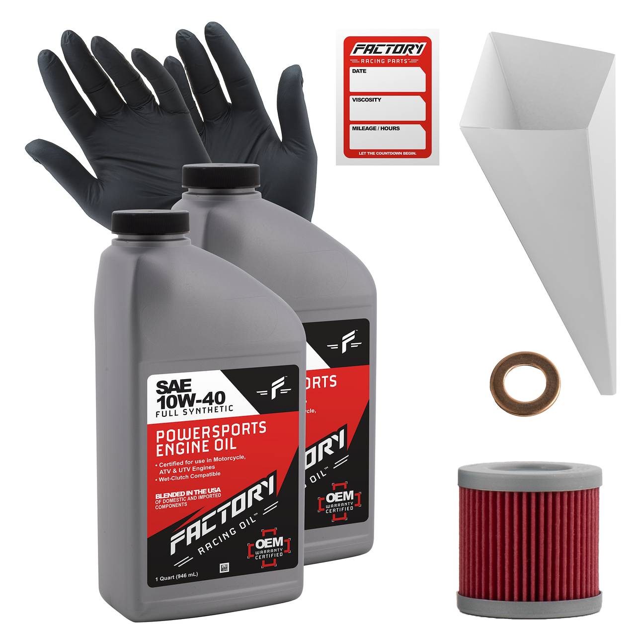 Oil Change Kit For Suzuki Quadracer LT-R450 10W-40 2 Quart