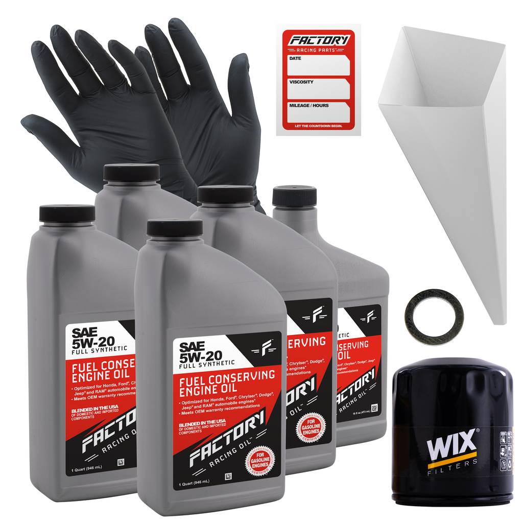 Oil Change Kit For Mazda 3 2004-2009 / 2011-2013, 3 Sport 2009-2013, 5 2009-2010, Tribute 2005-2006 / 2008 5W-20 Full Synthetic Oil - 4.5 Quarts