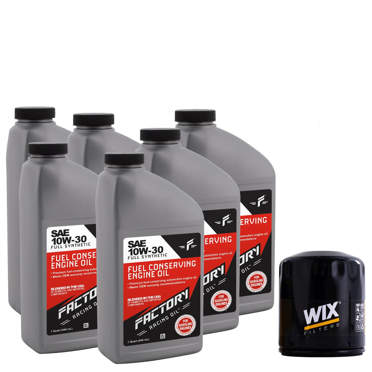 Basic Oil Change Kit For Dodge 3.7L 1981-1987 B150 B250 1984-1987 D100 1980-1987 D150 W150 1981-1987 D250 1984-1989 W100, 3.9L 1989 W100 10W-30 Oil - 6 Quarts